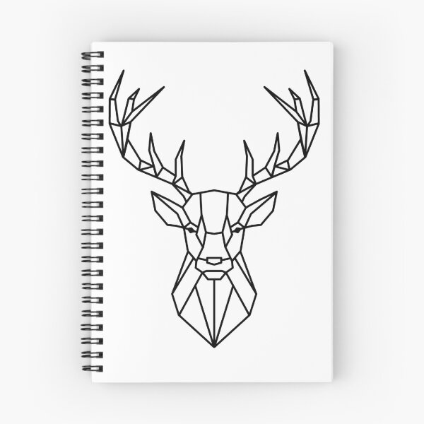 Item preview, Geometric stag head black designed and sold by bravoalpha.