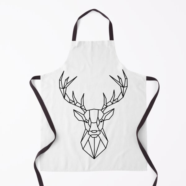 Item preview, Geometric stag head black designed and sold by bravoalpha.