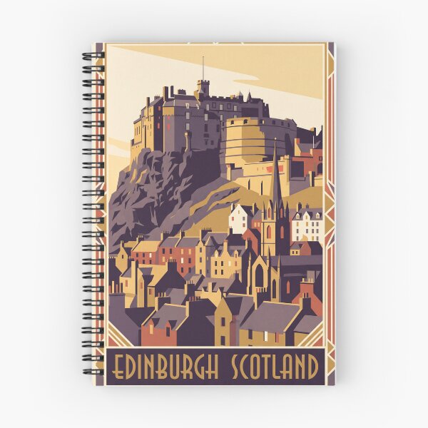 Item preview, Edinburgh Scotland Vintage Travel Poster designed and sold by Bomax121.
