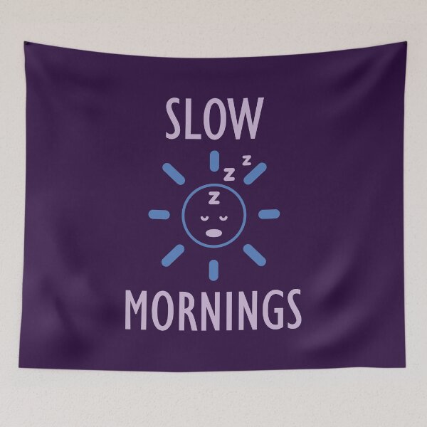 Item preview, Lazy Slow Mornings Aesthetic Cute Sleepy Sun Design designed and sold by ANJ Creative Designs.