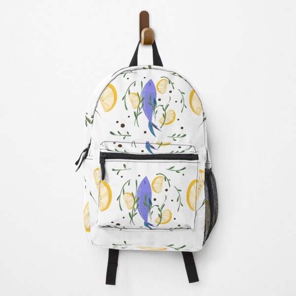 Item preview, Mediterranean Fish & Lemon | Elegant Kitchen Art designed and sold by Creatory.studio.