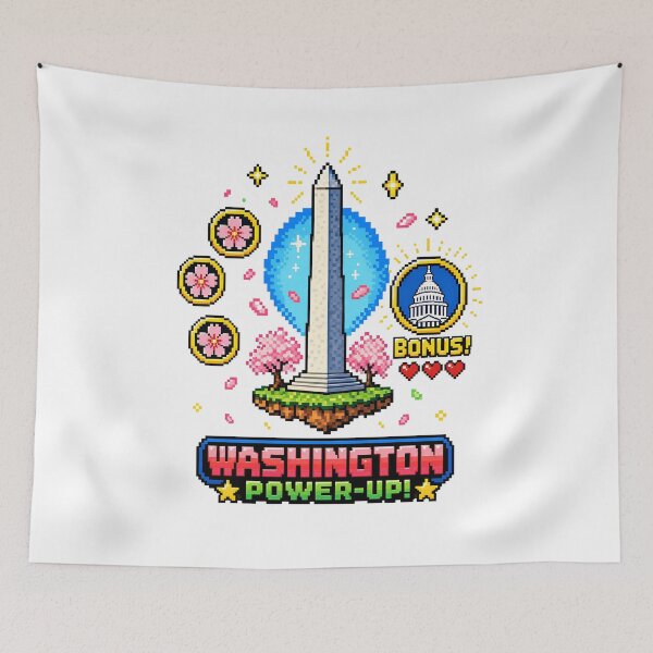 Item preview, Washington Power-Up – Pixel Monument Bonus Level designed and sold by Fenay Designs.