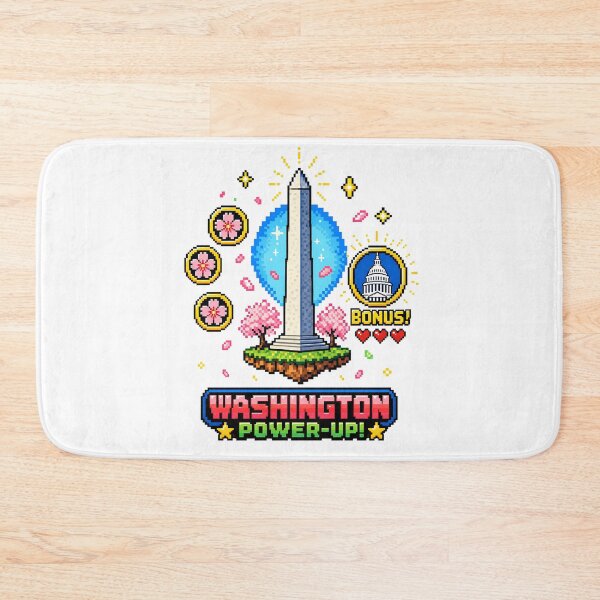 Item preview, Washington Power-Up – Pixel Monument Bonus Level designed and sold by Fenay Designs.