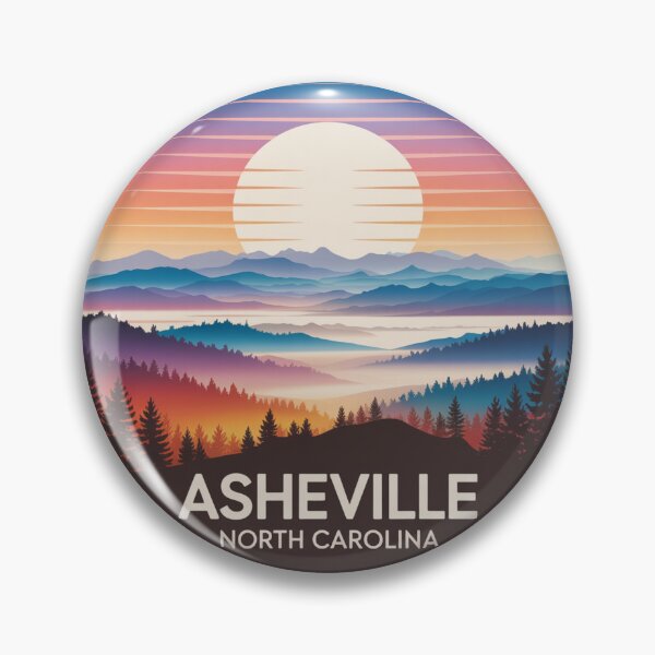 Item preview, Asheville North Carolina: Colorful Mountain Sunset designed and sold by CircinusStore.