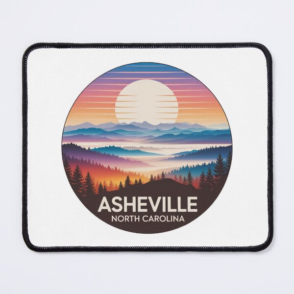 Item preview, Asheville North Carolina: Colorful Mountain Sunset designed and sold by CircinusStore.