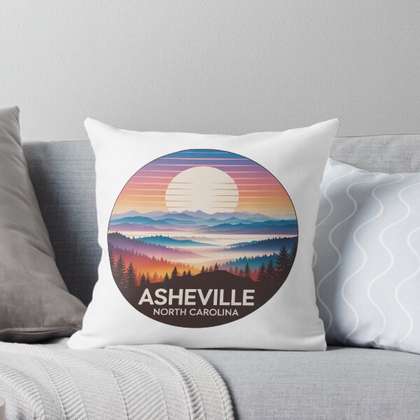 Item preview, Asheville North Carolina: Colorful Mountain Sunset designed and sold by CircinusStore.