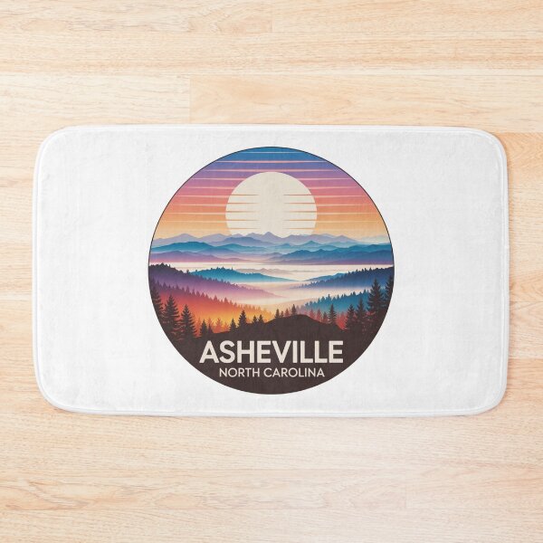 Item preview, Asheville North Carolina: Colorful Mountain Sunset designed and sold by CircinusStore.
