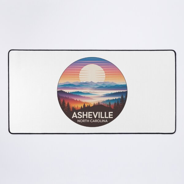 Item preview, Asheville North Carolina: Colorful Mountain Sunset designed and sold by CircinusStore.