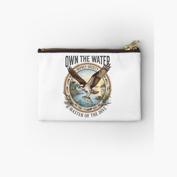 Item preview, Osprey Society – Own The Water Vintage Wildlife Fishing Bird Illustration designed and sold by Roy & Tiffany.