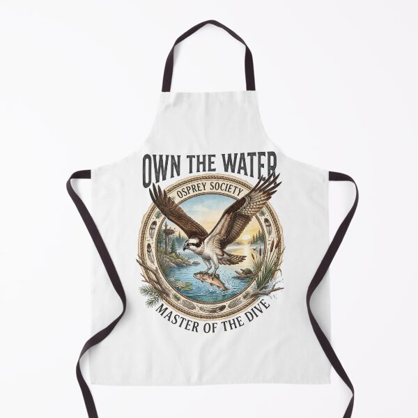 Item preview, Osprey Society – Own The Water Vintage Wildlife Fishing Bird Illustration designed and sold by Roy & Tiffany.