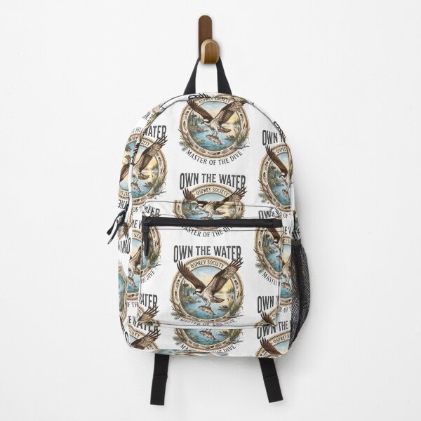 Item preview, Osprey Society – Own The Water Vintage Wildlife Fishing Bird Illustration designed and sold by Roy & Tiffany.