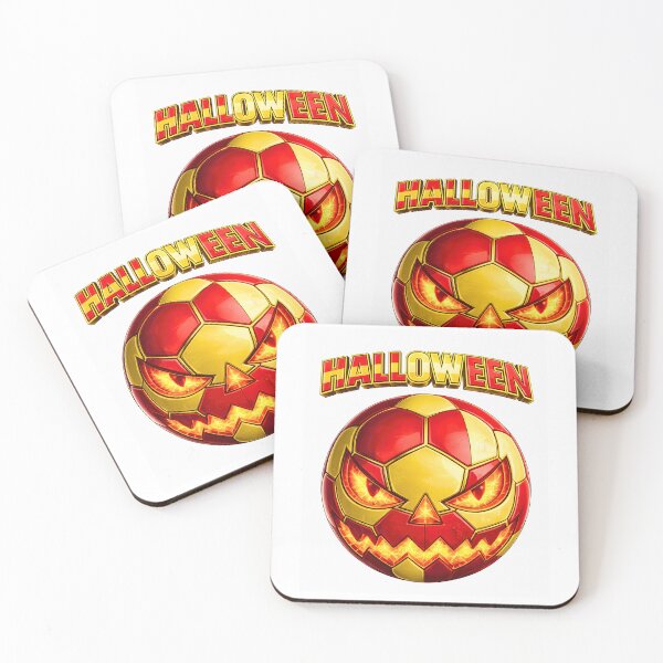 Item preview, Spain Halloween Soccer Ball | Spanish Flag Jack O' Lantern Pumpkin designed and sold by ArtSpark Studio.
