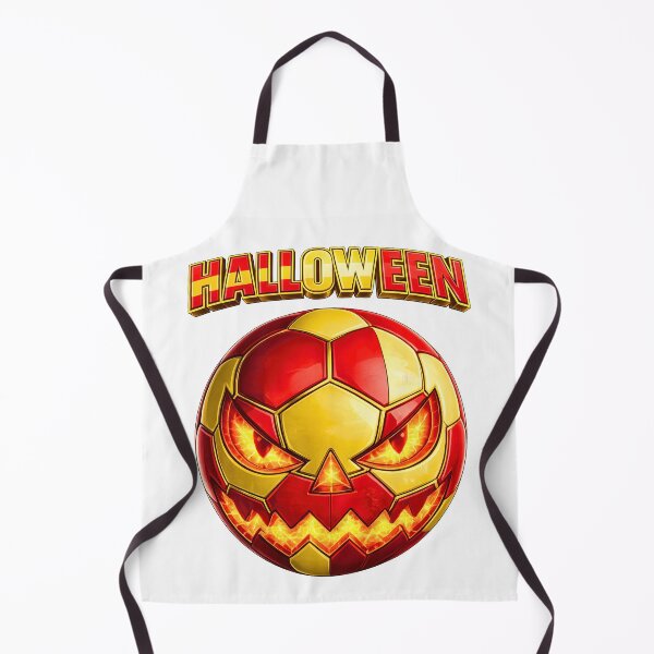 Item preview, Spain Halloween Soccer Ball | Spanish Flag Jack O' Lantern Pumpkin designed and sold by ArtSpark Studio.