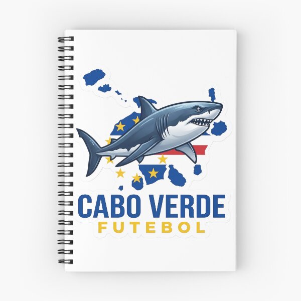 Item preview, Cabo Verde Futebol Shark Sticker | Cape Verde Flag Soccer Fan | Great White Shark Football Design | Cabo Verde Pride Gift designed and sold by Bhaskar Digital Art.