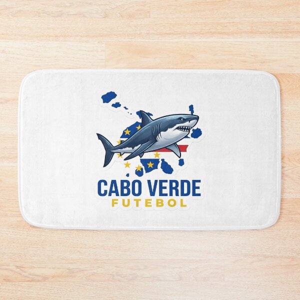 Item preview, Cabo Verde Futebol Shark Sticker | Cape Verde Flag Soccer Fan | Great White Shark Football Design | Cabo Verde Pride Gift designed and sold by Bhaskar Digital Art.