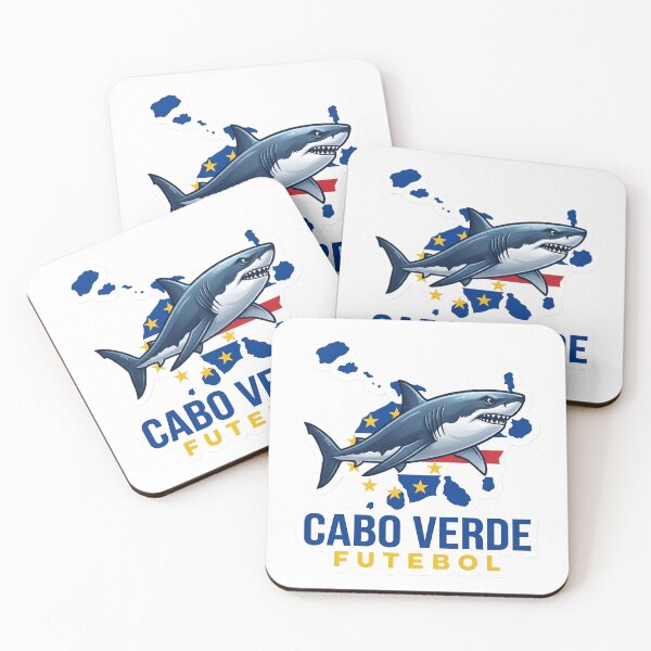 Item preview, Cabo Verde Futebol Shark Sticker | Cape Verde Flag Soccer Fan | Great White Shark Football Design | Cabo Verde Pride Gift designed and sold by Bhaskar Digital Art.