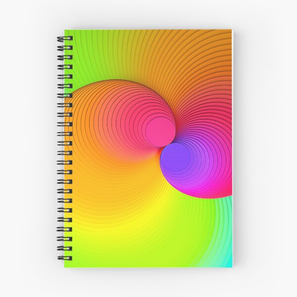Item preview, Rainbow Spiral Colorful 3D Discs designed and sold by Keltoi-art.