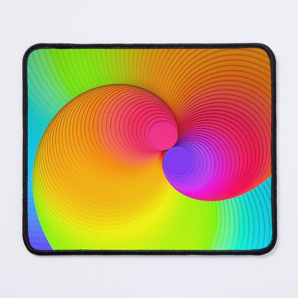 Item preview, Rainbow Spiral Colorful 3D Discs designed and sold by Keltoi-art.