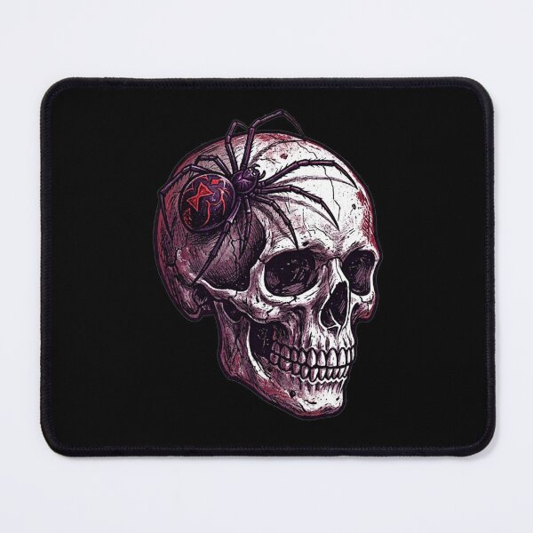 Item preview, Black Widow Spider on Cracked Skull designed and sold by BHP Studio.