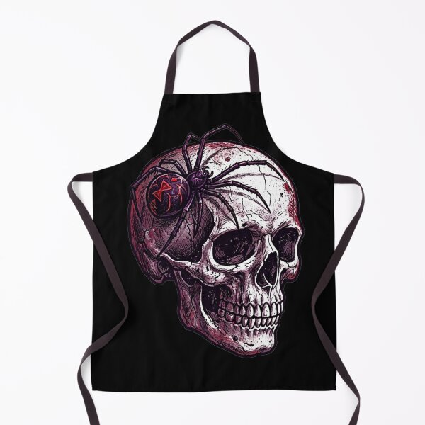 Item preview, Black Widow Spider on Cracked Skull designed and sold by BHP Studio.