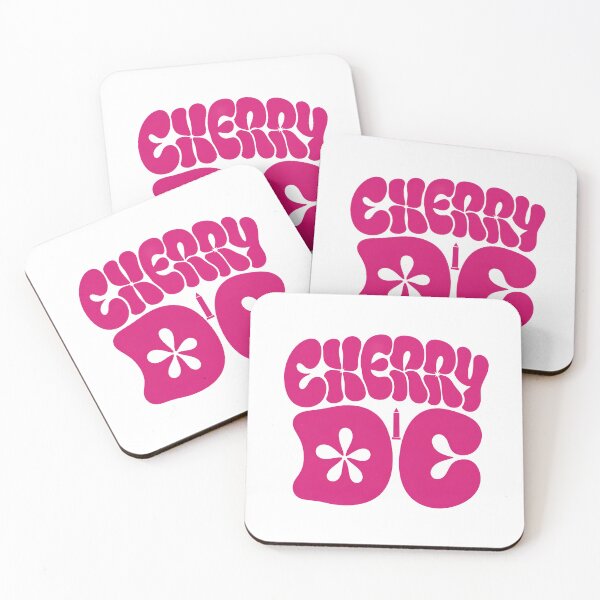 Item preview, Cherry DC – Groovy Pink Blossom Typography designed and sold by Fenay Designs.