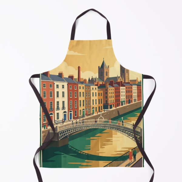 Item preview, Dublin Ireland Vintage Travel Poster  designed and sold by Bomax121.
