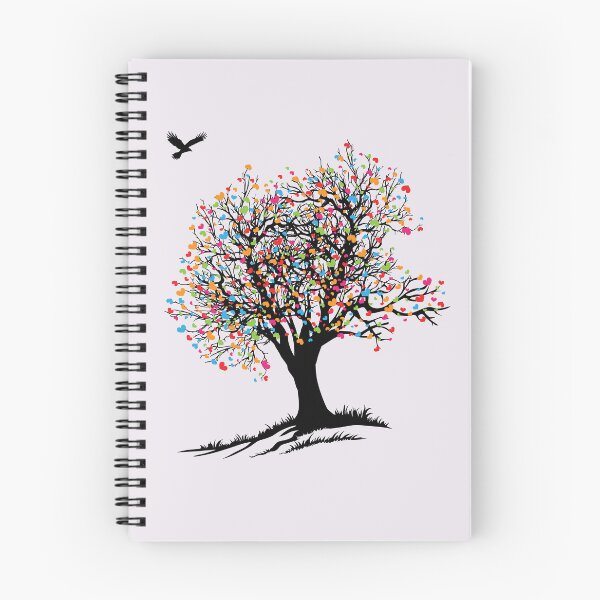 Item preview, The Heart Tree - Whimsical Hawk & Colorful Nature Art designed and sold by ArthousePromos.