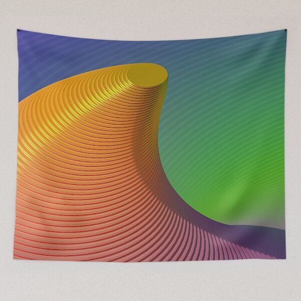 Item preview, Golden Spiral 3D Discs Abstract Art designed and sold by Keltoi-art.