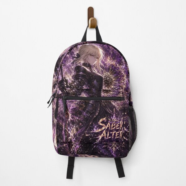 Item preview, Saber | Dark Armored Anime Knight | Purple Fantasy Sword Warrior Aesthetic Art Print designed and sold by Dyan4.