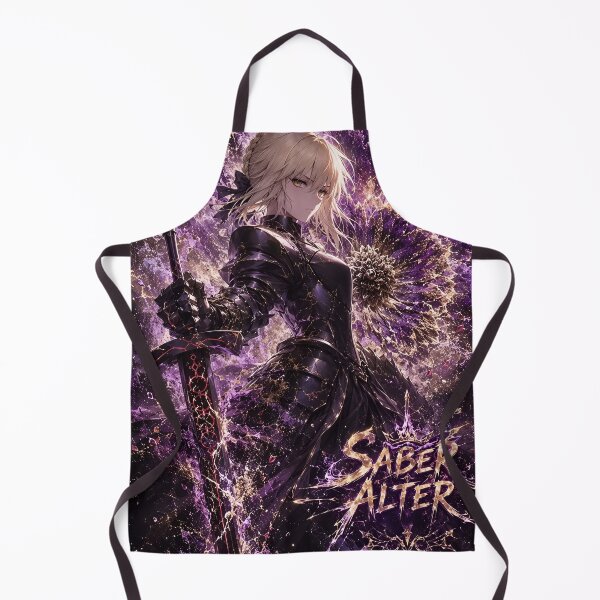 Item preview, Saber | Dark Armored Anime Knight | Purple Fantasy Sword Warrior Aesthetic Art Print designed and sold by Dyan4.