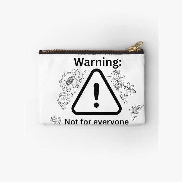 Item preview, Warning Not For Everyone Floral Art designed and sold by TreasurNTemplat.