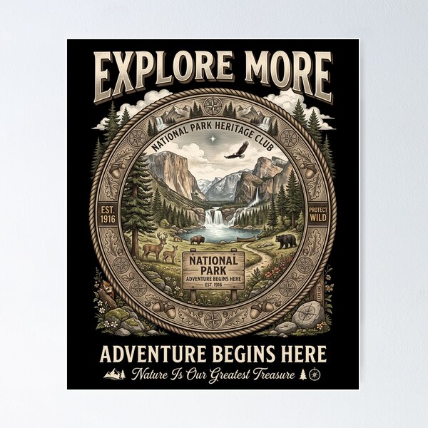 Item preview, National Park Heritage Club  designed and sold by Roy & Tiffany.