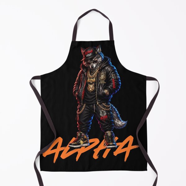 Item preview, Alpha Wolf Streetwear Cyberpunk Graphic Art designed and sold by W&RParadise.