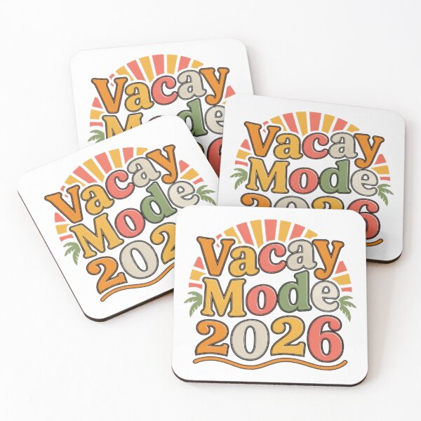 Item preview, Vacay Mode 2026 Retro Wavy Groovy Typography Graphic designed and sold by smartlogo_factory.