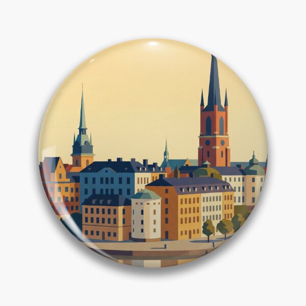 Item preview, Stockholm Sweden Vintage Travel Poster designed and sold by Bomax121.