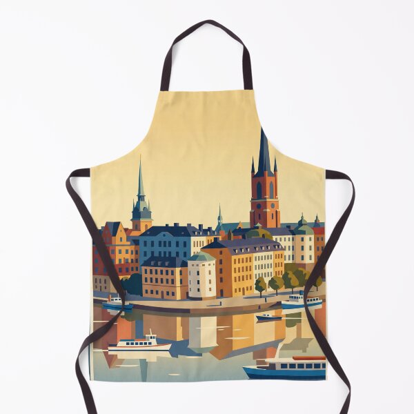 Item preview, Stockholm Sweden Vintage Travel Poster designed and sold by Bomax121.