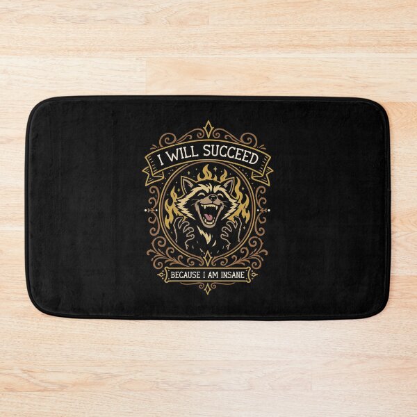 Item preview, I Will Succeed Because I am Insane Funny Raccoon designed and sold by pixeptional.