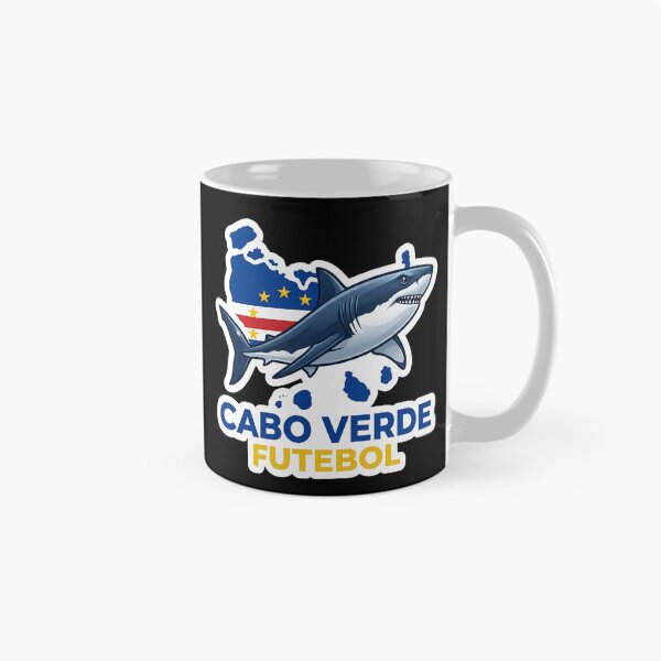 Item preview, Cabo Verde Shark Futebol Sticker | Cape Verde Flag Football Design | Cabo Verde Soccer Fan Gift | Shark Mascot Graphic designed and sold by Bhaskar Digital Art.