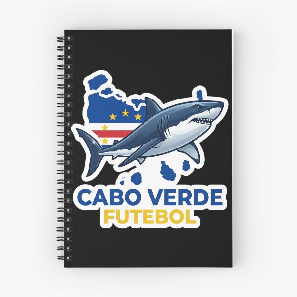 Item preview, Cabo Verde Shark Futebol Sticker | Cape Verde Flag Football Design | Cabo Verde Soccer Fan Gift | Shark Mascot Graphic designed and sold by Bhaskar Digital Art.