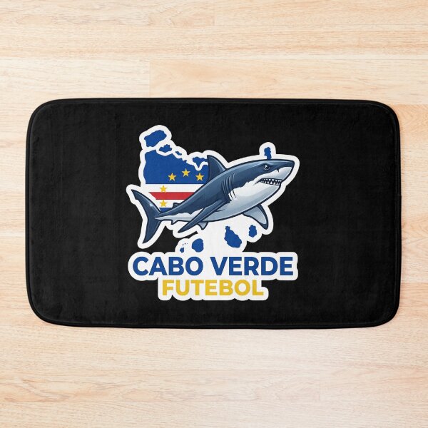 Item preview, Cabo Verde Shark Futebol Sticker | Cape Verde Flag Football Design | Cabo Verde Soccer Fan Gift | Shark Mascot Graphic designed and sold by Bhaskar Digital Art.