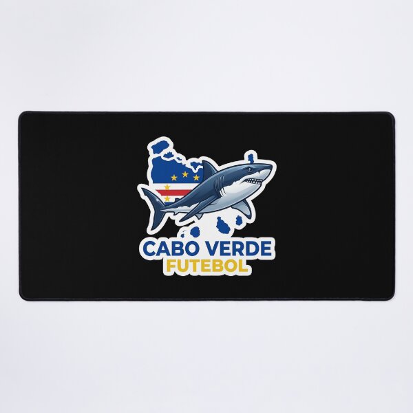 Item preview, Cabo Verde Shark Futebol Sticker | Cape Verde Flag Football Design | Cabo Verde Soccer Fan Gift | Shark Mascot Graphic designed and sold by Bhaskar Digital Art.