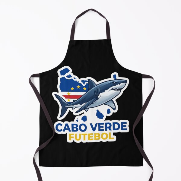 Item preview, Cabo Verde Shark Futebol Sticker | Cape Verde Flag Football Design | Cabo Verde Soccer Fan Gift | Shark Mascot Graphic designed and sold by Bhaskar Digital Art.