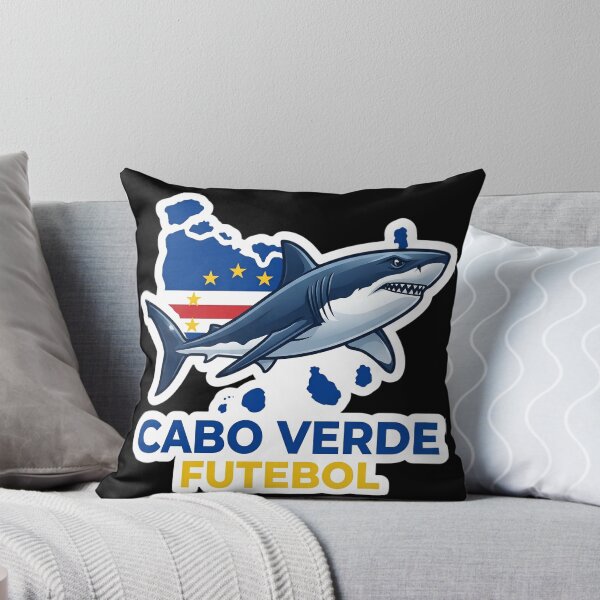 Item preview, Cabo Verde Shark Futebol Sticker | Cape Verde Flag Football Design | Cabo Verde Soccer Fan Gift | Shark Mascot Graphic designed and sold by Bhaskar Digital Art.