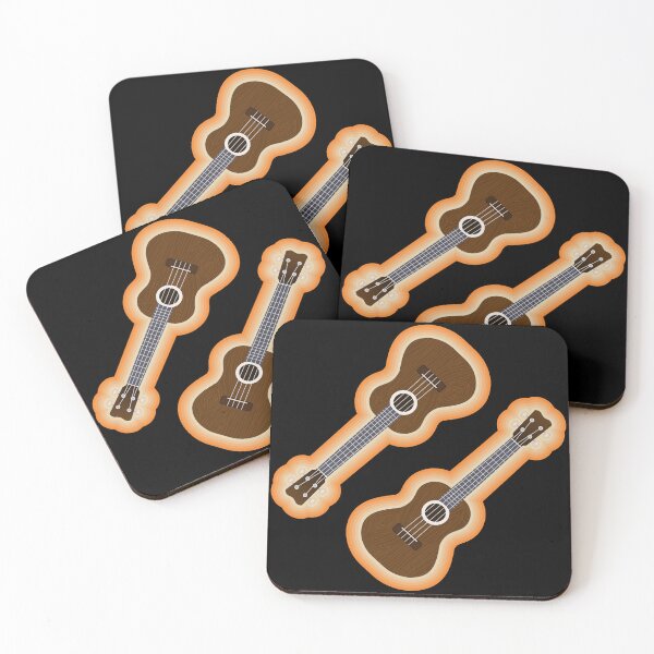 Item preview, Diseño de ukelele con brillo naranja designed and sold by BRU Design.