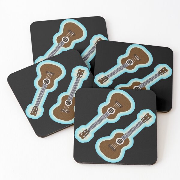 Item preview, Diseño de ukelele con borde azul designed and sold by BRU Design.