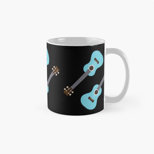 Item preview, Patrón de ukelele azul designed and sold by BRU Design.