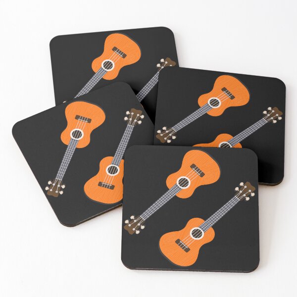 Item preview, Patrón de ukelele naranja designed and sold by BRU Design.