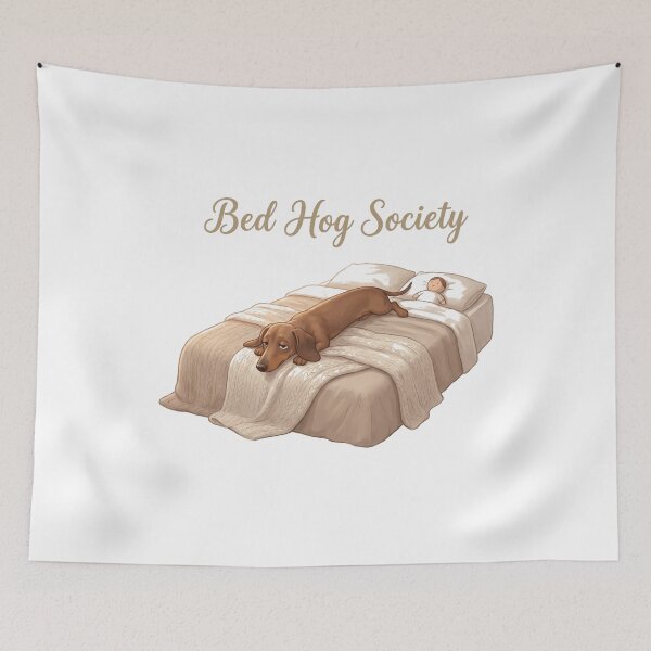 Item preview, Camiseta divertida de la Sociedad del Acaparador de Camas | Regalo acogedor para amantes de los perros salchicha que duermen plácidamente designed and sold by jgoteiner.