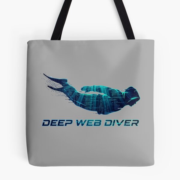 Item preview, Deep Web Diver Hacker Cyberpunk Ocean Code Design designed and sold by KurtByteStudio.