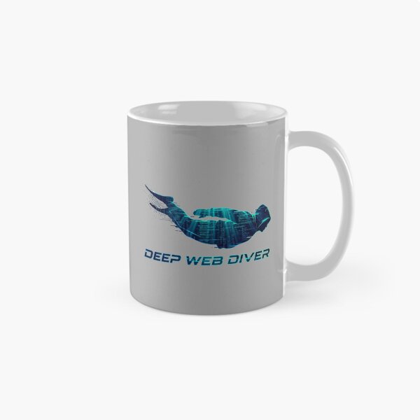 Item preview, Deep Web Diver Hacker Cyberpunk Ocean Code Design designed and sold by KurtByteStudio.